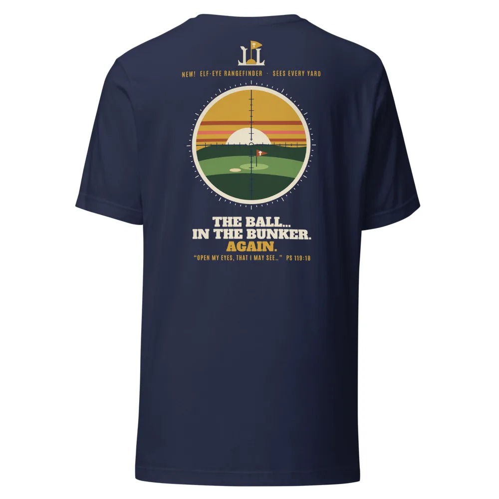 Elf Eyes Rangefinder Tee in Navy from Links & Light