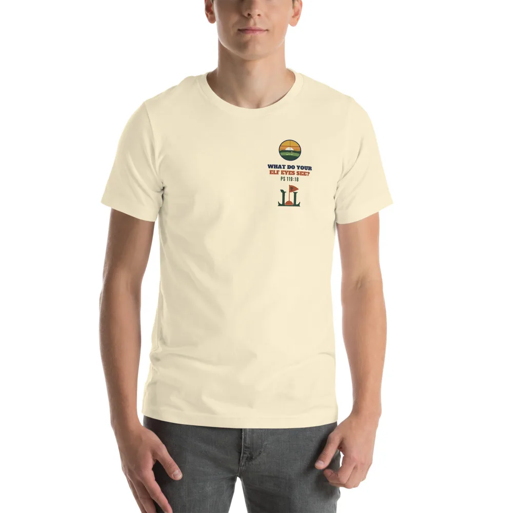 Elf Eyes Rangefinder Tee, On model (men's)