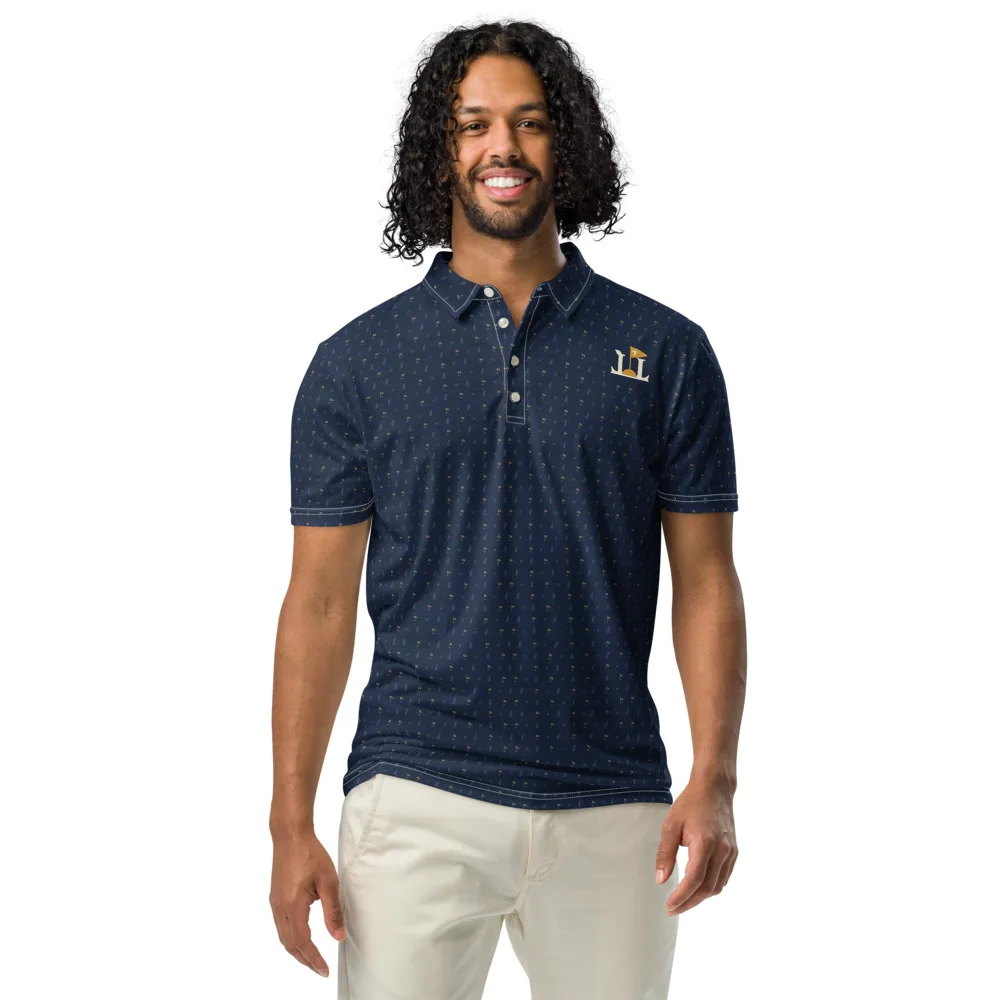 Even the Smallest Putt Pattern Polo, Right sleeve