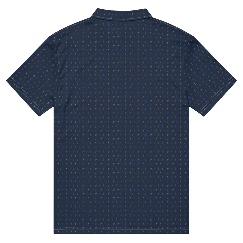 Even the Smallest Putt Pattern Polo, Back