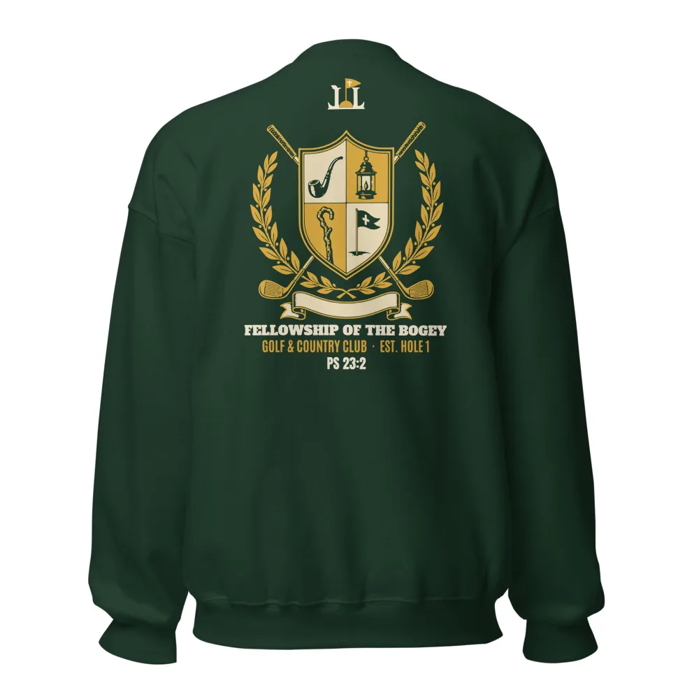 Fellowship of the Bogey Crewneck, Back