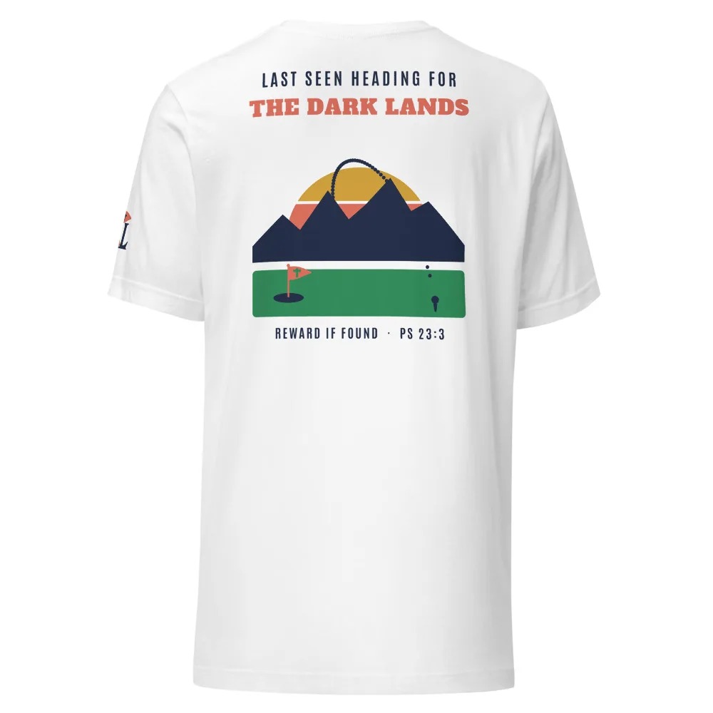 Last Seen Heading for the Dark Lands Tee in White from Links & Light