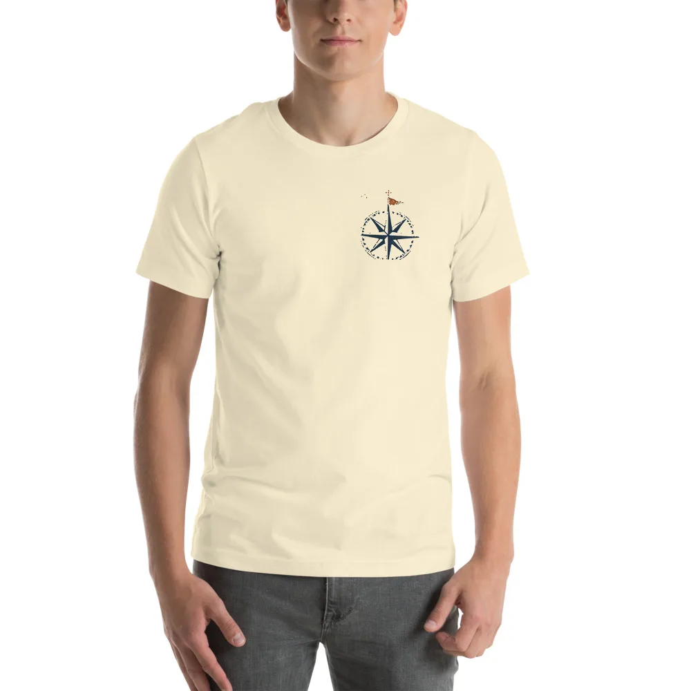 Not All Who Slice Are Lost Tee, On model (men's)