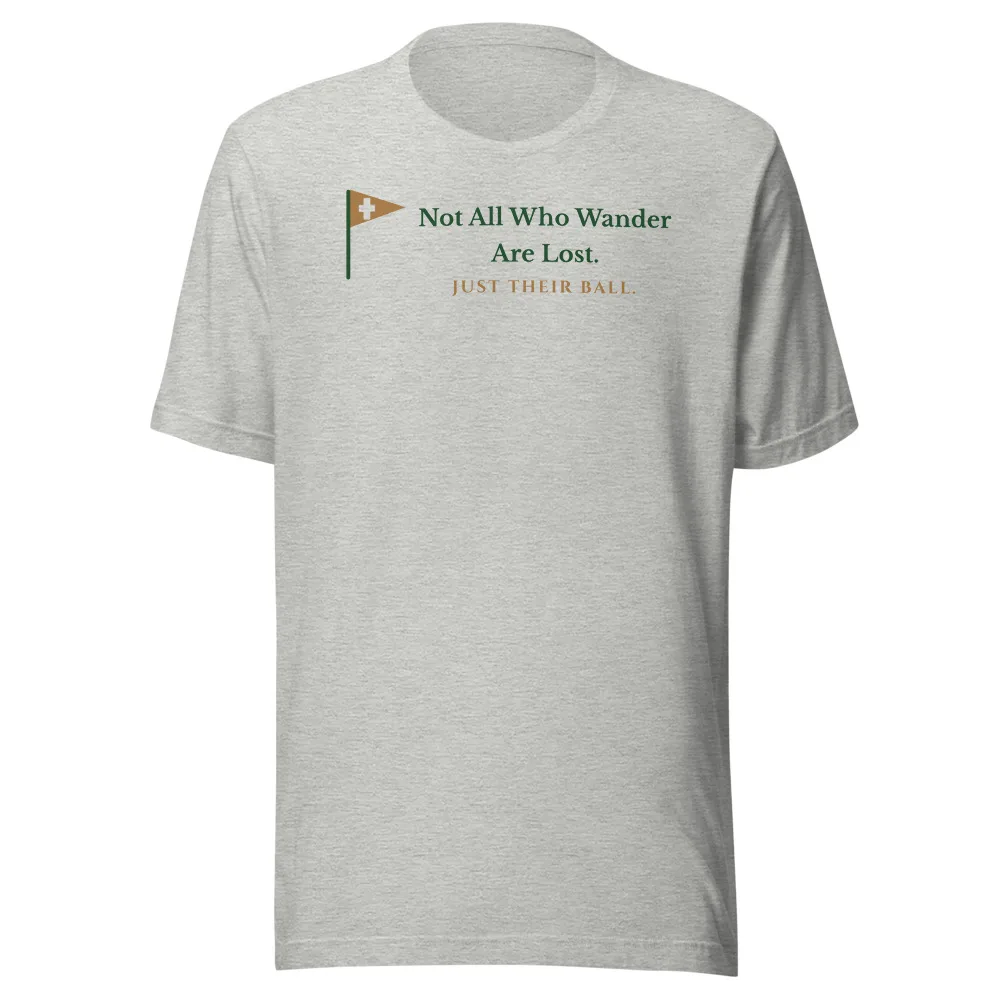 Not All Who Wander Tee, tee (dtg) in Athletic Heather