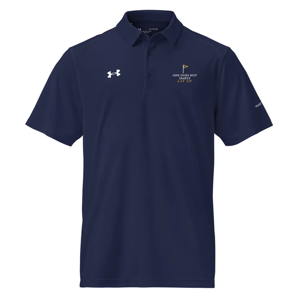One Does Not Simply Lay Up Polo, performance polo in Navy