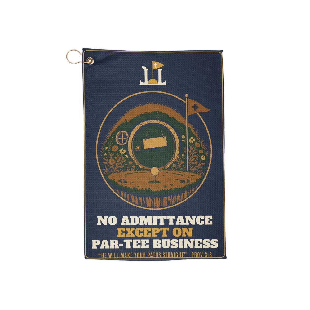 Par-Tee Business Golf Towel, Front