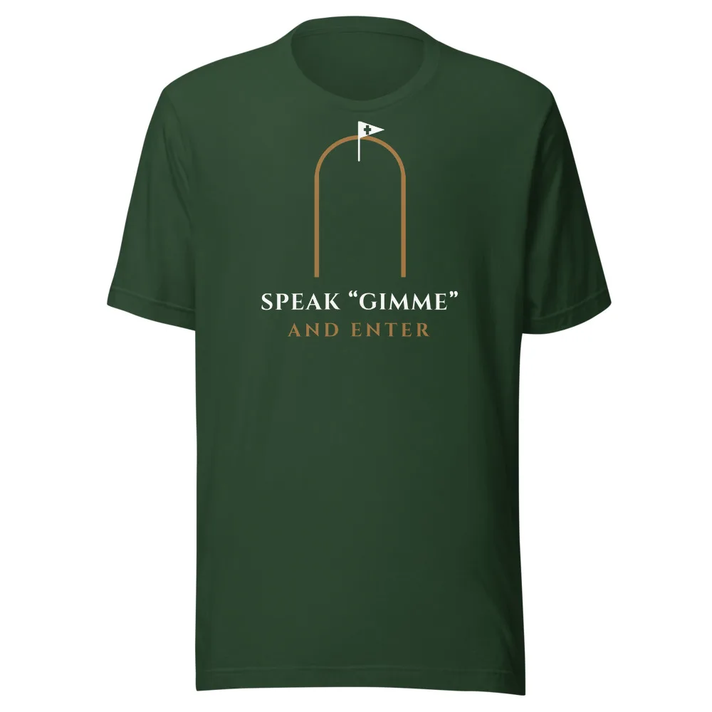 Speak "Gimme" and Enter Tee, tee (dtg) in Forest