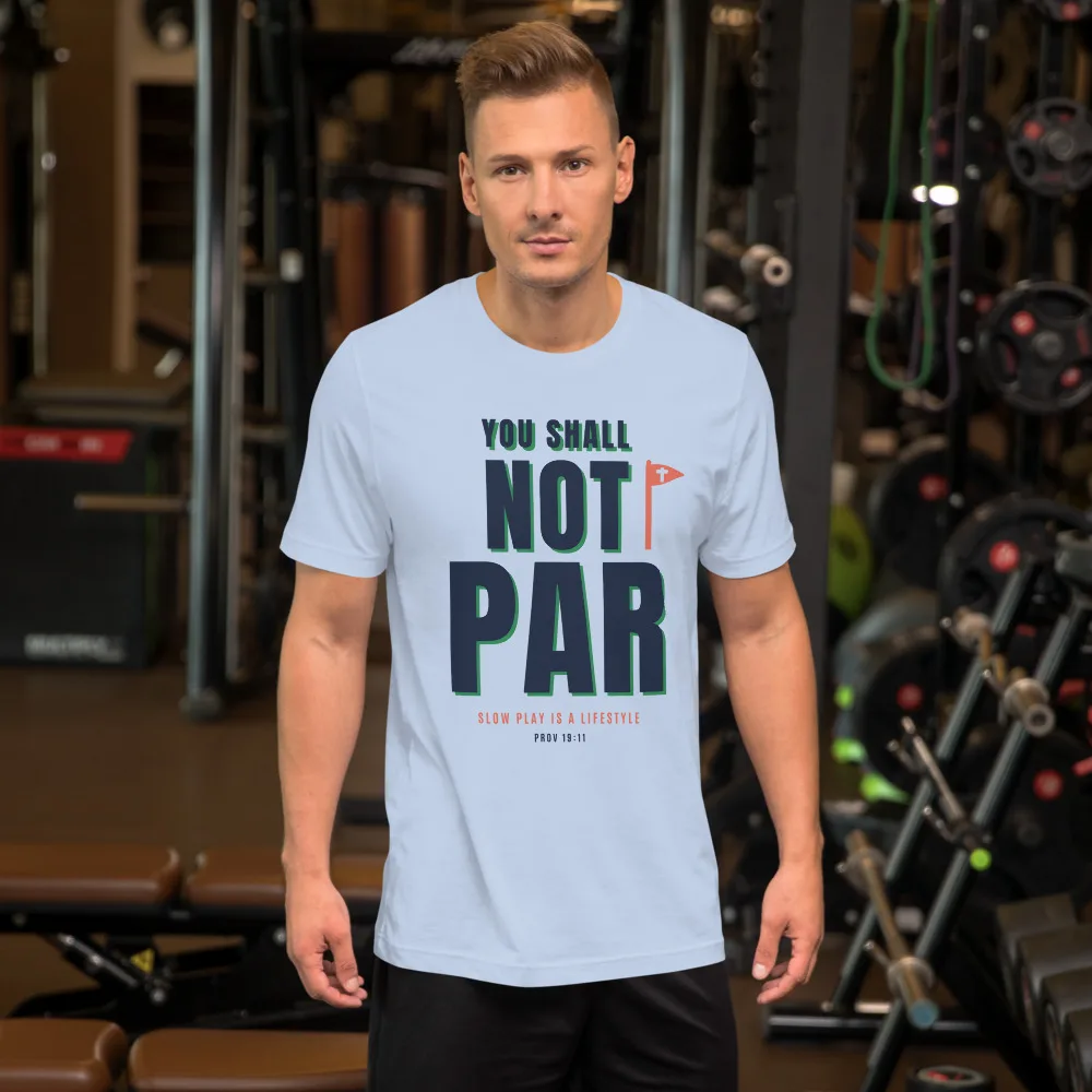 You Shall Not Par Tee in Sky Blue, Lifestyle