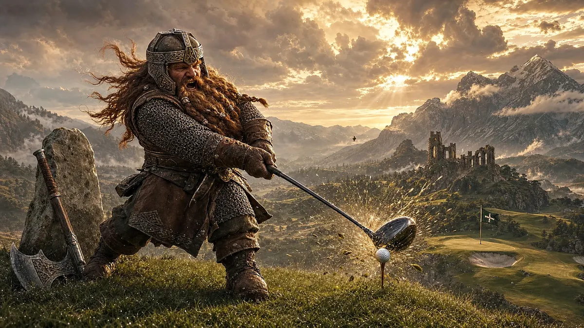 Grip It and Rip It (Axe Optional) framed on a wall, printable golf wall art